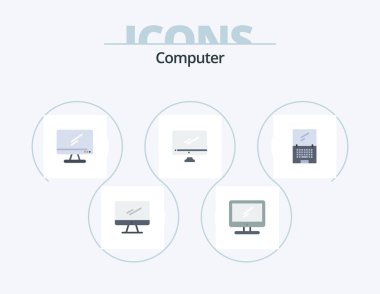 Computer Flat Icon Pack 5 Icon Design. . imac.