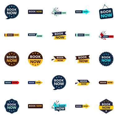 Get Your Customers Booking with Our Pack of 25 Book Now Banners
