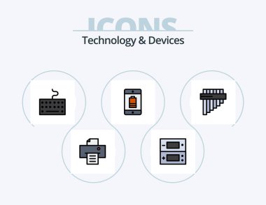 Devices Line Filled Icon Pack 5 Icon Design. . electric.