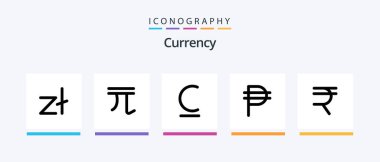 Currency Line 5 Icon Pack Including peso. currency. currency. philippine. coins. Creative Icons Design