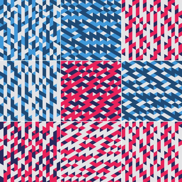 Cover Geometric Pattern Bold Primary Color Scheme — Stok Vektör