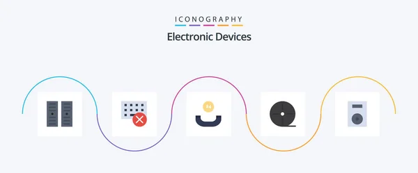 Devices Flat Icon Pack Including Products Devices All Time Technology — Wektor stockowy