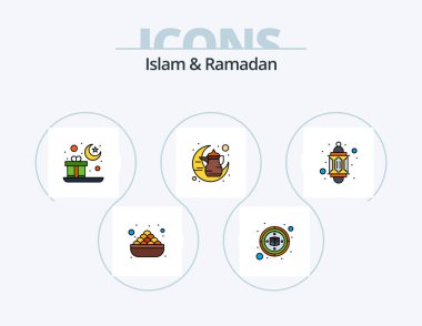 Islam And Ramadan Line Filled Icon Pack 5 Icon Design. man. ramadan. muslim. muslim. muslim