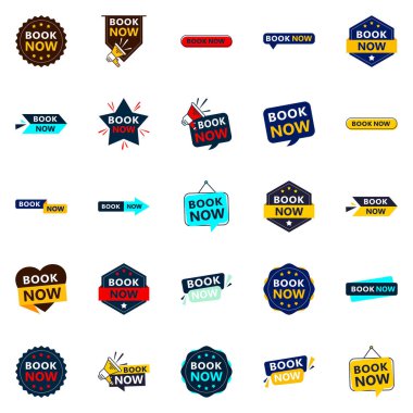 Get Your Customers Booking with Our Pack of 25 Book Now Banners
