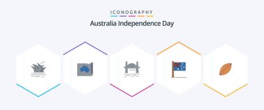 Australia Independence Day 25 Flat icon pack including country. sydney. location. harbour. bridge