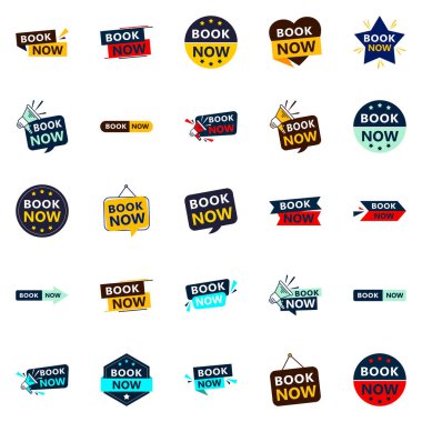 Get the Best Value with Our Pack of 25 Book Now Banners