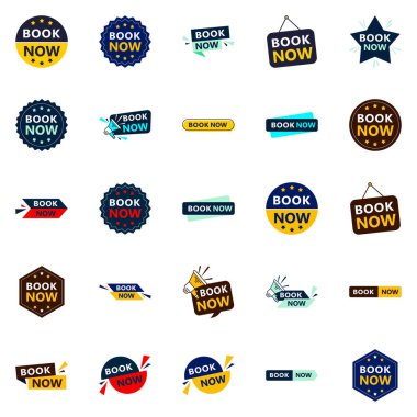 Get Your Customers Booking with Our Pack of 25 Book Now Banners