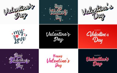 I Love You hand-drawn lettering with a heart design. suitable for use as a Valentine's Day greeting or in romantic designs