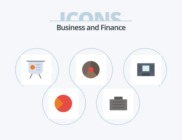 Finance Flat Icon Pack Icon Design Graphical Finance Safe — Stockový vektor