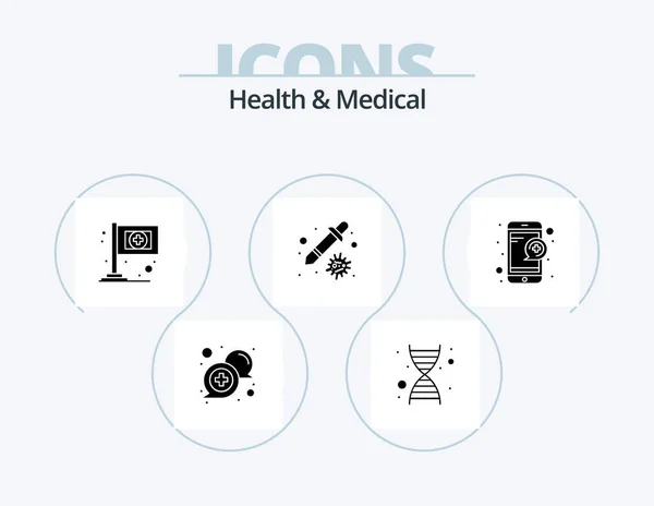 Health Medical Glyph Icon Pack Icon Design Question Medical Assistance — Wektor stockowy