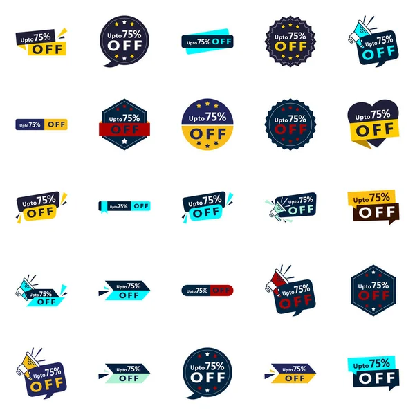 Make Most Out Your Sale Vector Pack High Impact Designs — Stockvector