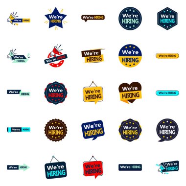 25 We're Hiring Vector Graphics to Attract Top Talent