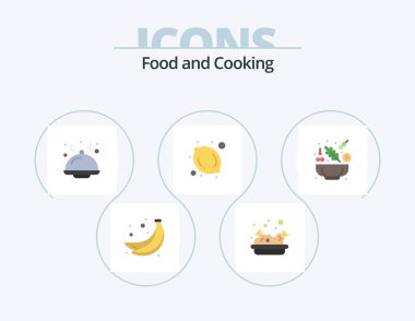 Food Flat Icon Pack 5 Icon Design. . . line. salad. cucumber