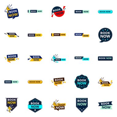 Get Your Customers Booking with Our Pack of 25 Book Now Banners