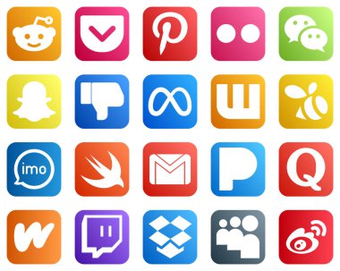 Ses gibi 20 Minimalist Sosyal Medya Simgesi. Hoşlanmıyorum. imo ve wattpad simgeleri. Eşsiz ve yüksek çözünürlüklü