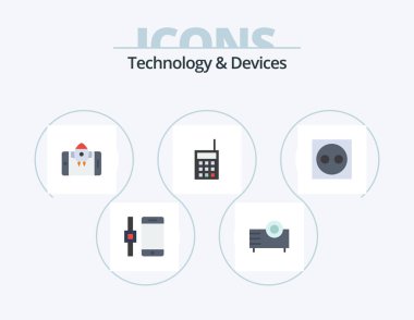 Devices Flat Icon Pack 5 Icon Design. devices. talkie. app. radio. devices
