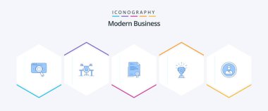Modern Business 25 Blue icon pack including legal document. business. business. certificate. office