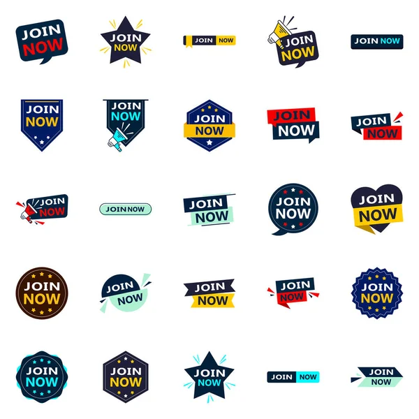 Versatile Typographic Banners Promoting Membership Media — Stock Vector
