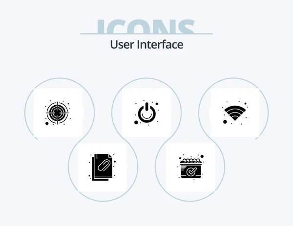 User Interface Glyph Icon Pack Icon Design Wifi Switch Arrow — Wektor stockowy