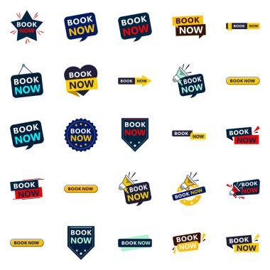 Attract More Customers with Our Pack of 25 Book Now Banners