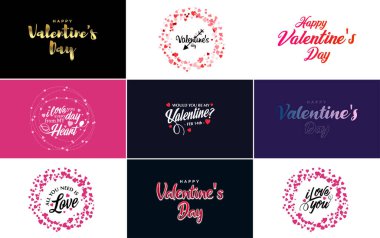 Be My Valentine Valentine's holiday lettering for greeting card