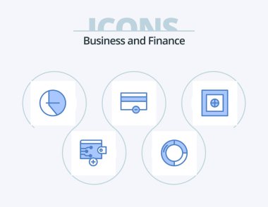 Finans Mavi Simgesi 5 Simge Tasarımı. - Evet. Para için. Finans. Finans. ödemeler