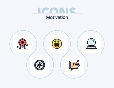 Motivation Line Filled Icon Pack 5 Icon Design. light. road. timer. scenery. landscape