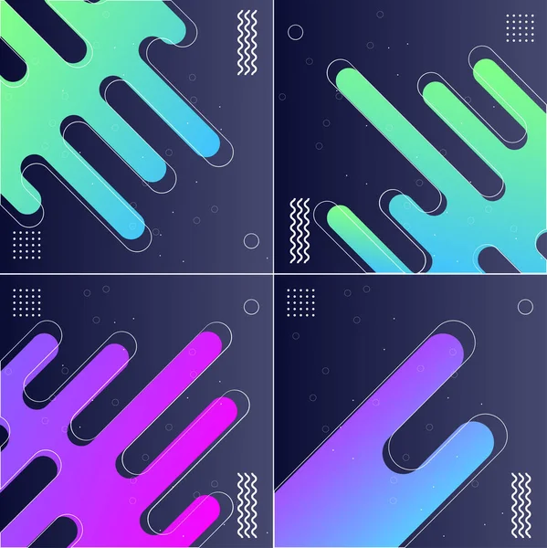 Pack Cool Modern Abstract Gradient Shape Backgrounds — Wektor stockowy
