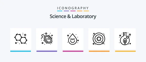 Science Line Icon Pack Including Beverage Physics Science Physics Creative — 图库矢量图片