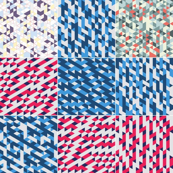 Cover Geometric Pattern Bold Primary Color Scheme — Stok Vektör