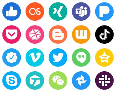 20 kaliteli Beyaz Simge twitter onaylı rozet. Porselen. Top sürülebilir. video ve tiktok Düz Çember Arkaplanı