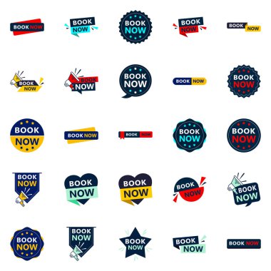 Get Your Customers Booking with Our Pack of 25 Book Now Banners