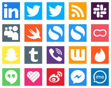 20 Social Media Icons for Your Business such as viber; swift; tumblr and women icons. Customizable and unique