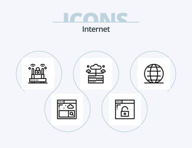 Internet Line Icon Pack 5 Icon Design. internet. web page. data. web. internet