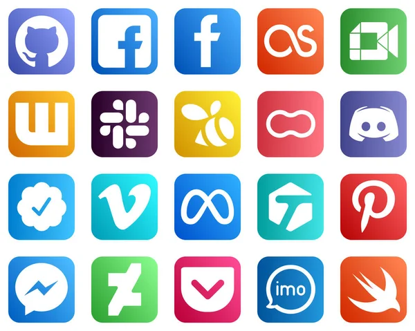 20 Minimalist Social Media Icons such as message. wattpad. discord and mothers icons. Unique and high definition
