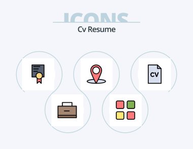 Özgeçmiş Satırına Devam Et Simge 5 Simgesi Tasarımı dolduruldu. Okul. Eğitim. Eğitim. okul