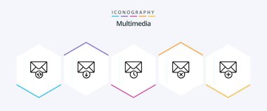 Çoklu ortam 25 Satır simgesi paketi de dahil. - Evet. Zaman doldu. Yeni. posta