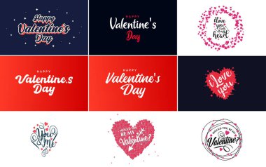 I Love You hand-drawn lettering with a heart design. suitable for use as a Valentine's Day greeting or in romantic designs