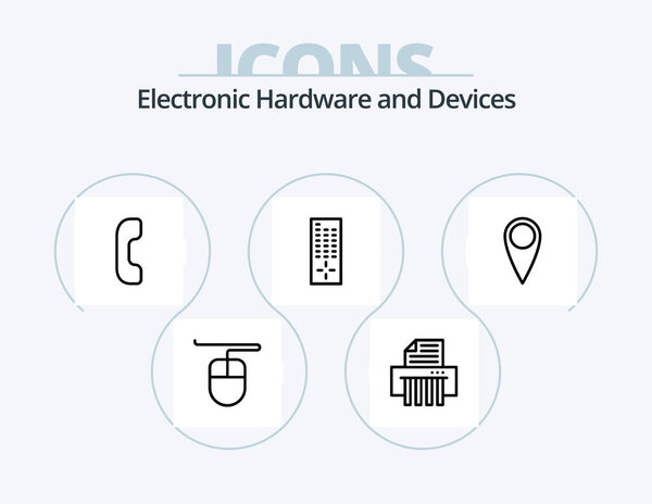Devices Line Icon Pack 5 Icon Design. . paper. wifi