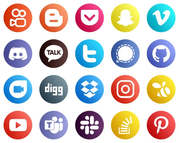 Github Gibi Tasarımlarınız Için Sosyal Medya Simgesi Yolcu Mesaj Var — Stok Vektör