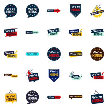 25 We're Hiring Vector Designs for Recruitment Campaigns that Stand Out