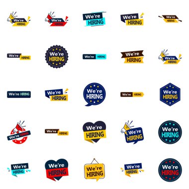 25 We're Hiring Vector Designs to elevate your recruitment campaigns