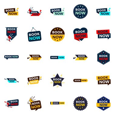 Grab Customers Attention with Our Pack of 25 Book Now Banners