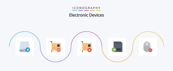 Devices Flat Icon Pack Including Hardware Devices Hardware Hardware Computers — ストックベクタ