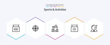 Spor ve Faaliyetler 25. Hat ikonu. Atletizm dahil. Spor. golf. Oyun. son