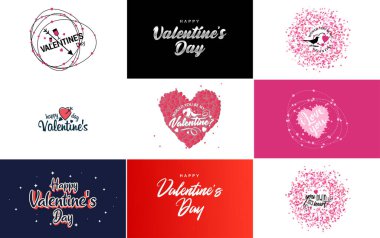 Pink October logo with hearts calligraphy lettering isolated on white