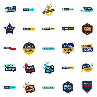 Attract More Customers with Our Pack of 25 Book Now Banners