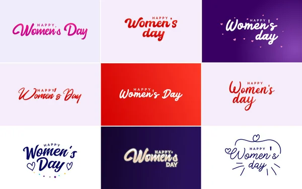 March Background International Women Day Floral Decorations Paper Art Style — 图库矢量图片