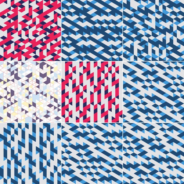 Title Sheet Covers Set Colorful Isometric Shapes Lines Overlap Applicable — стоковый вектор