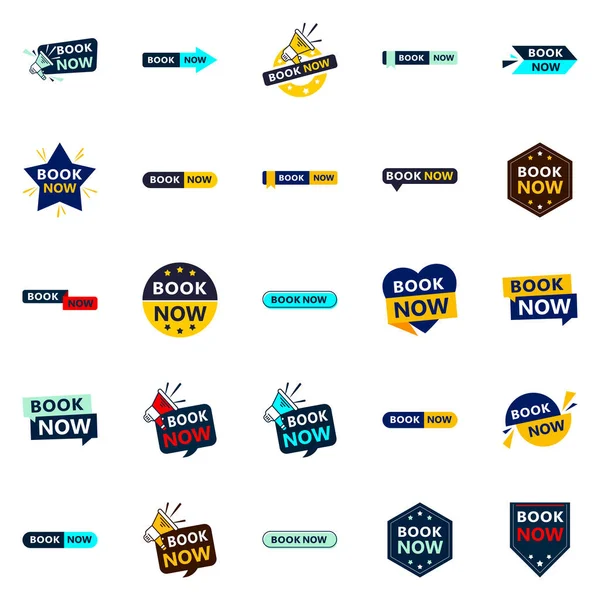 Attract More Customers with Our Pack of 25 Book Now Banners